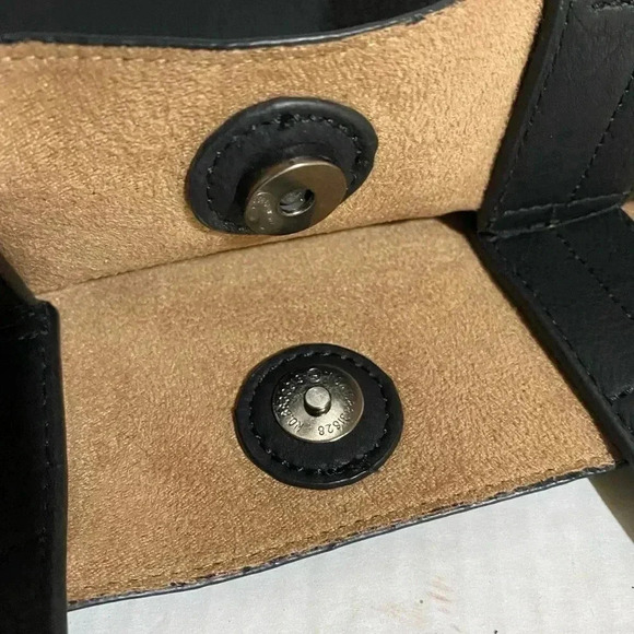 Handmade black PVC leather satchel handbag - Picture 5 of 14